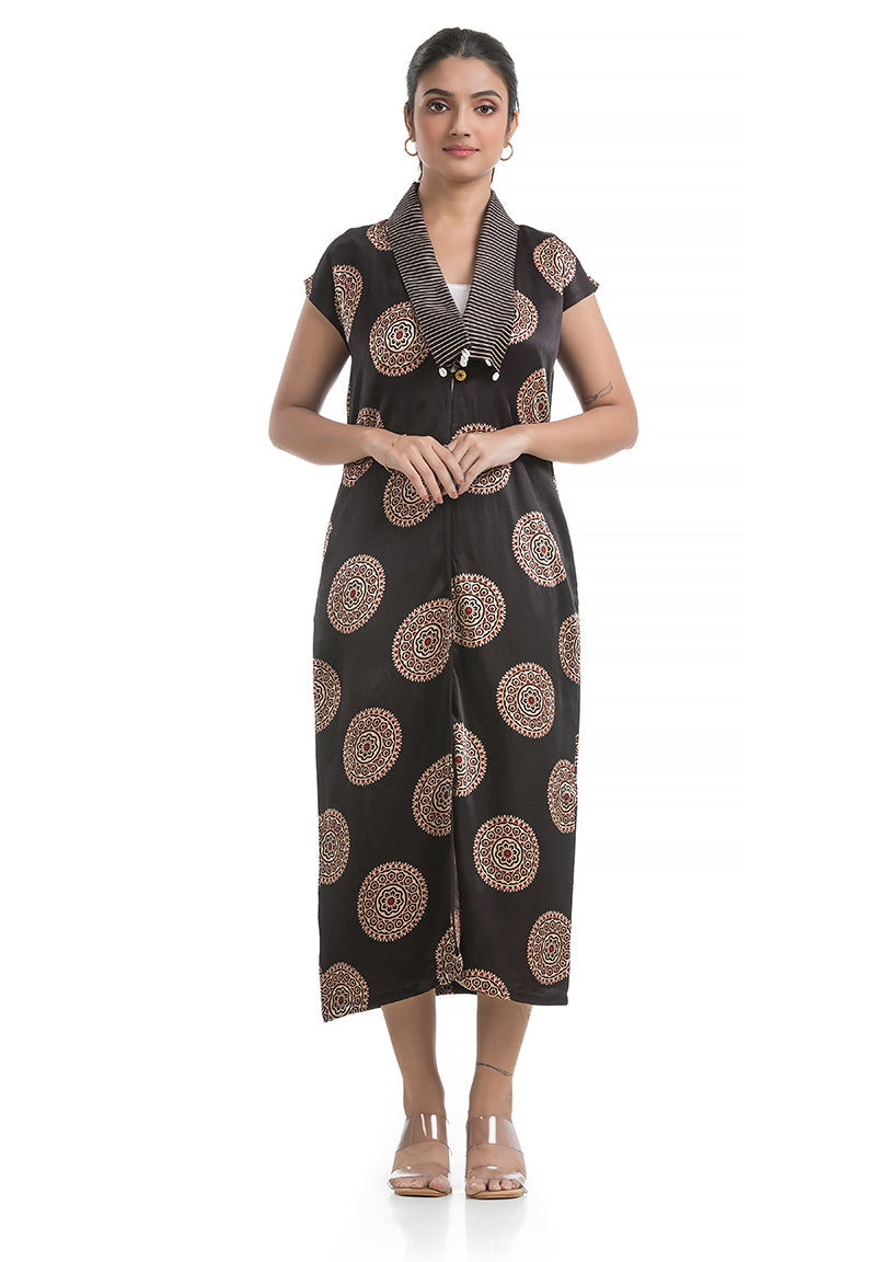 Women's Black Silk Shrug