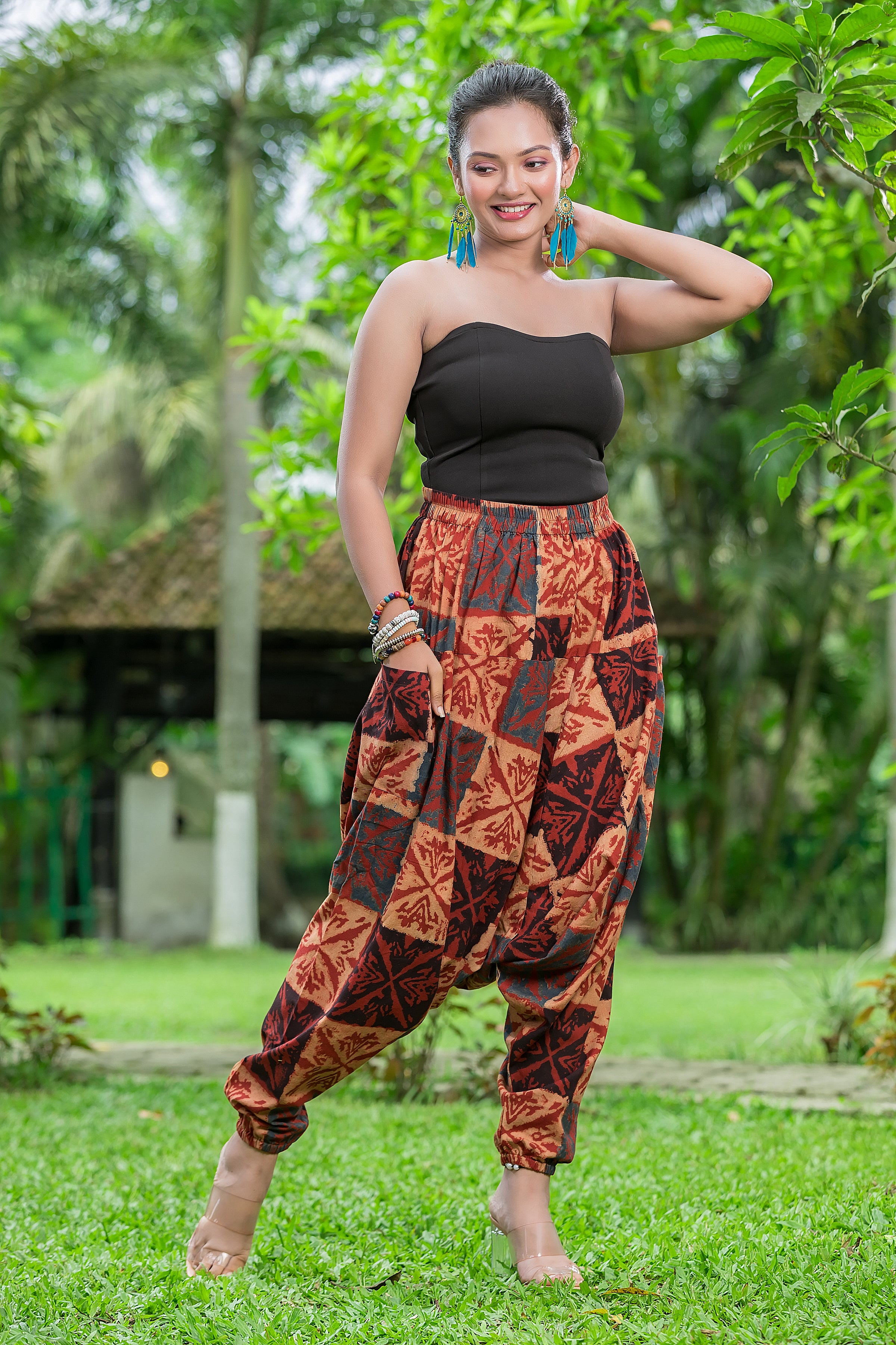 Women's Handblock Printed Cotton Hurem Pant