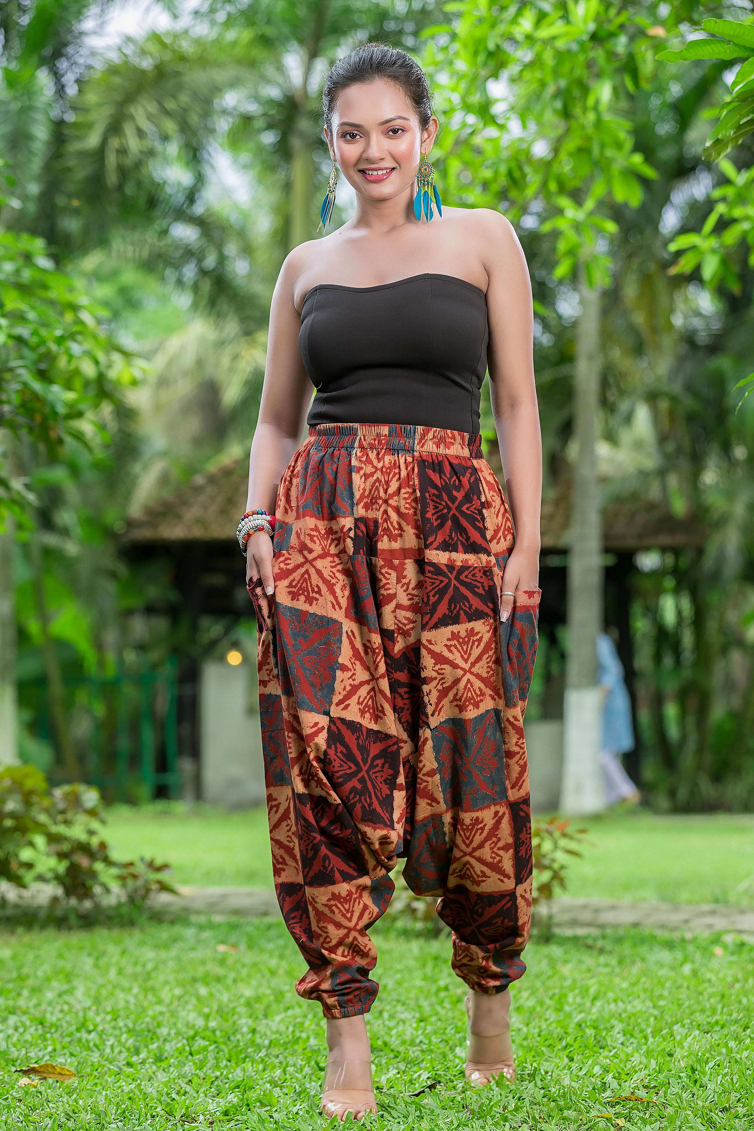 Women's Handblock Printed Cotton Hurem Pant