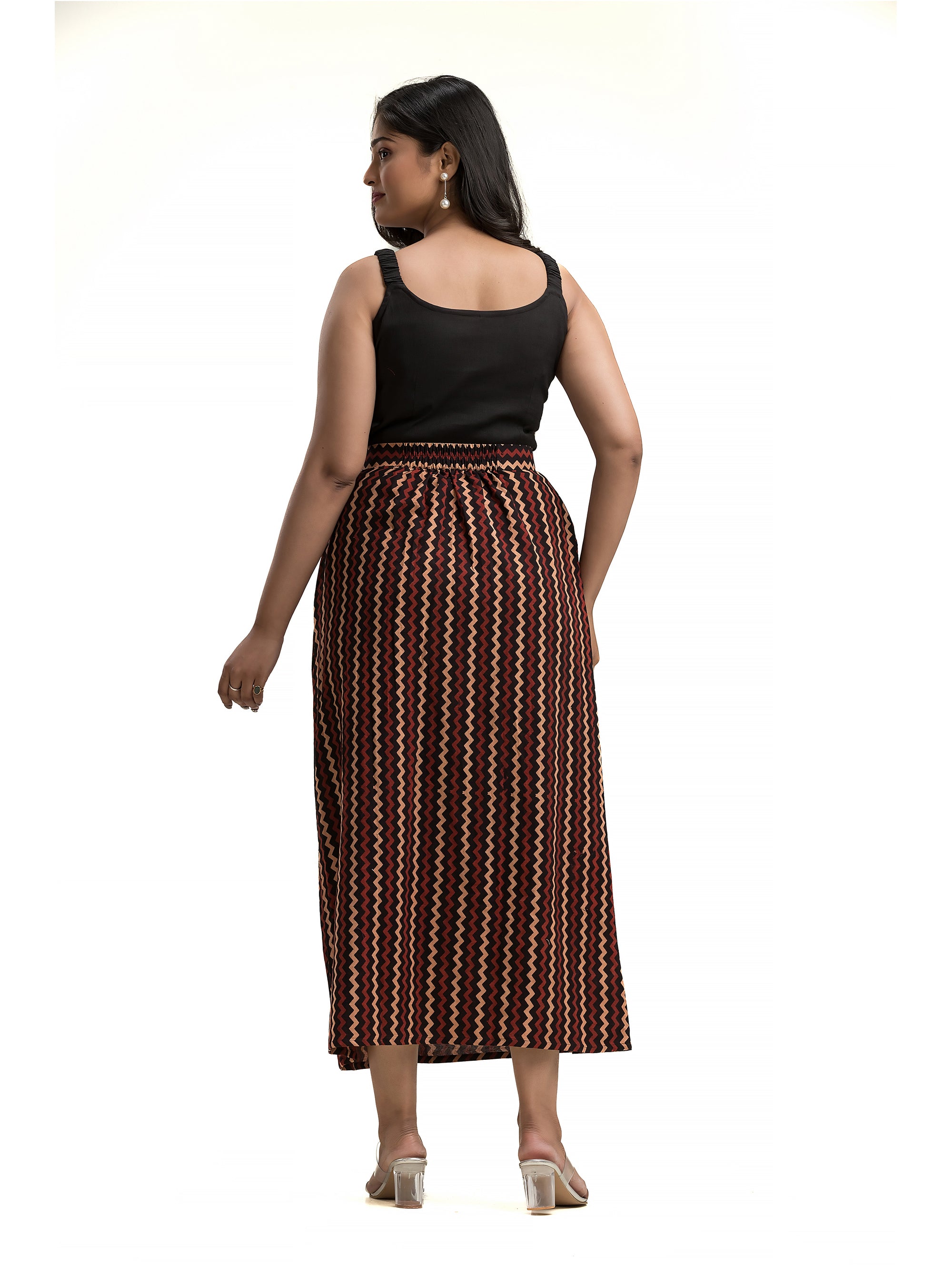 Pencil Skirt with Geometric Print