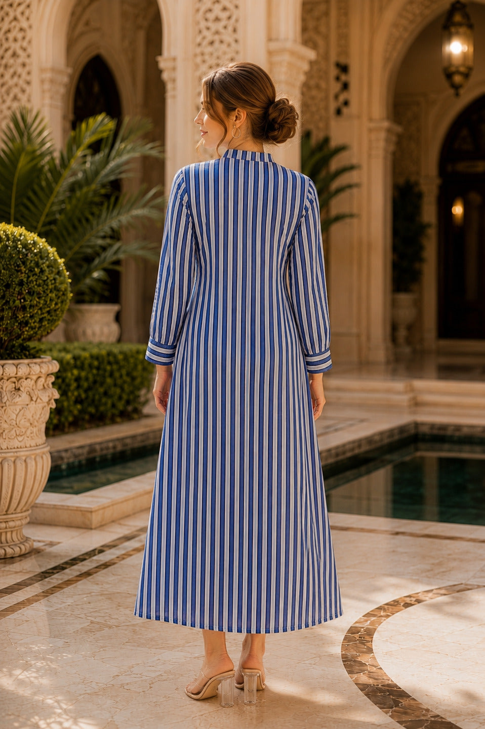 Women's Green 3/4th Sleeves dress
