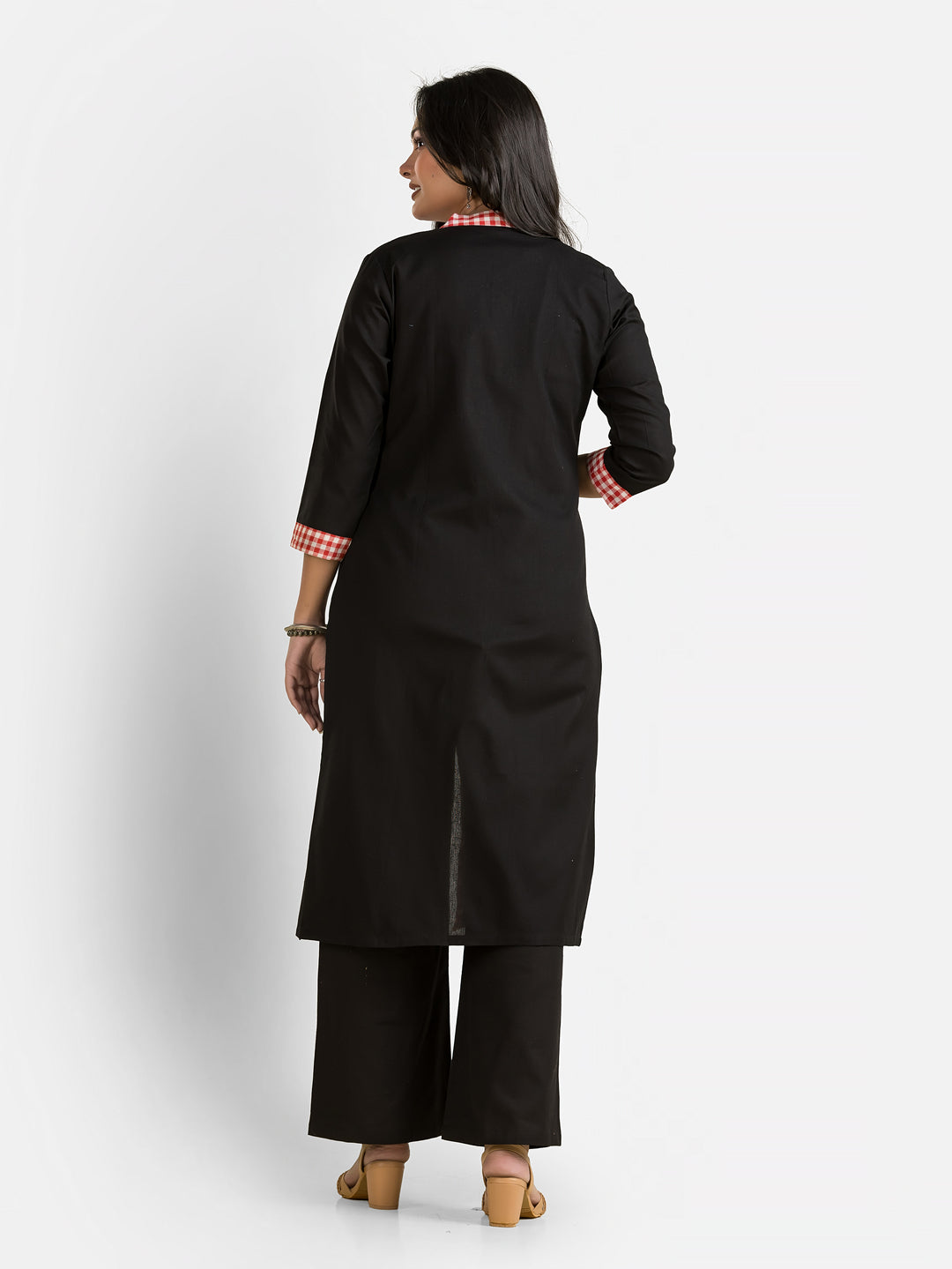 Women's Black Long Cotton Shrug