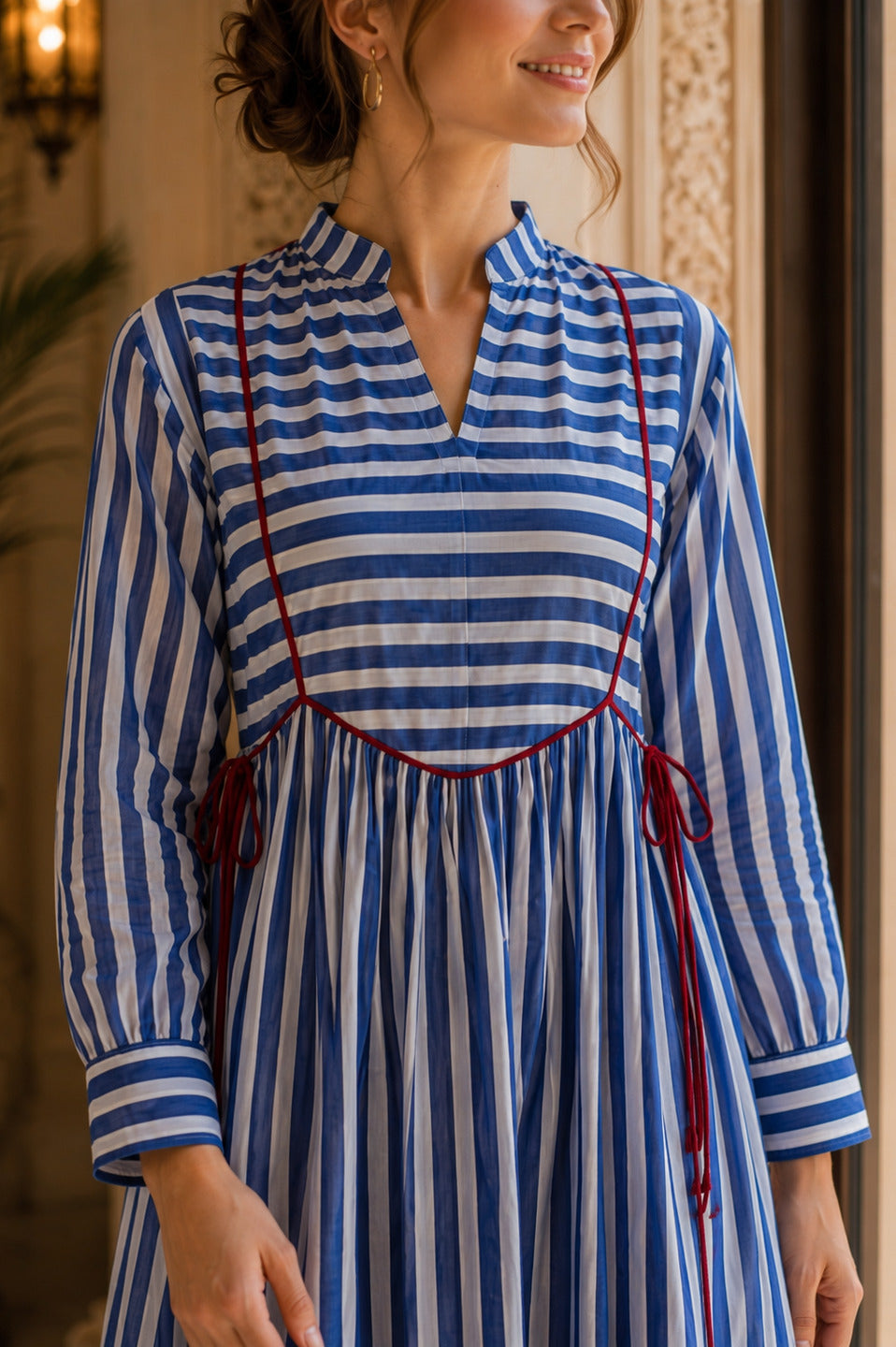 Women's Green 3/4th Sleeves dress
