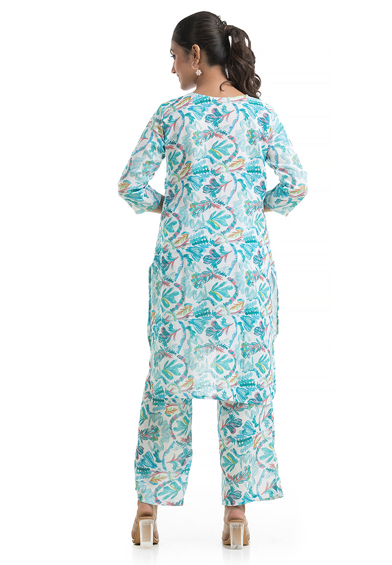 Turquoise Blue Co-ord Set