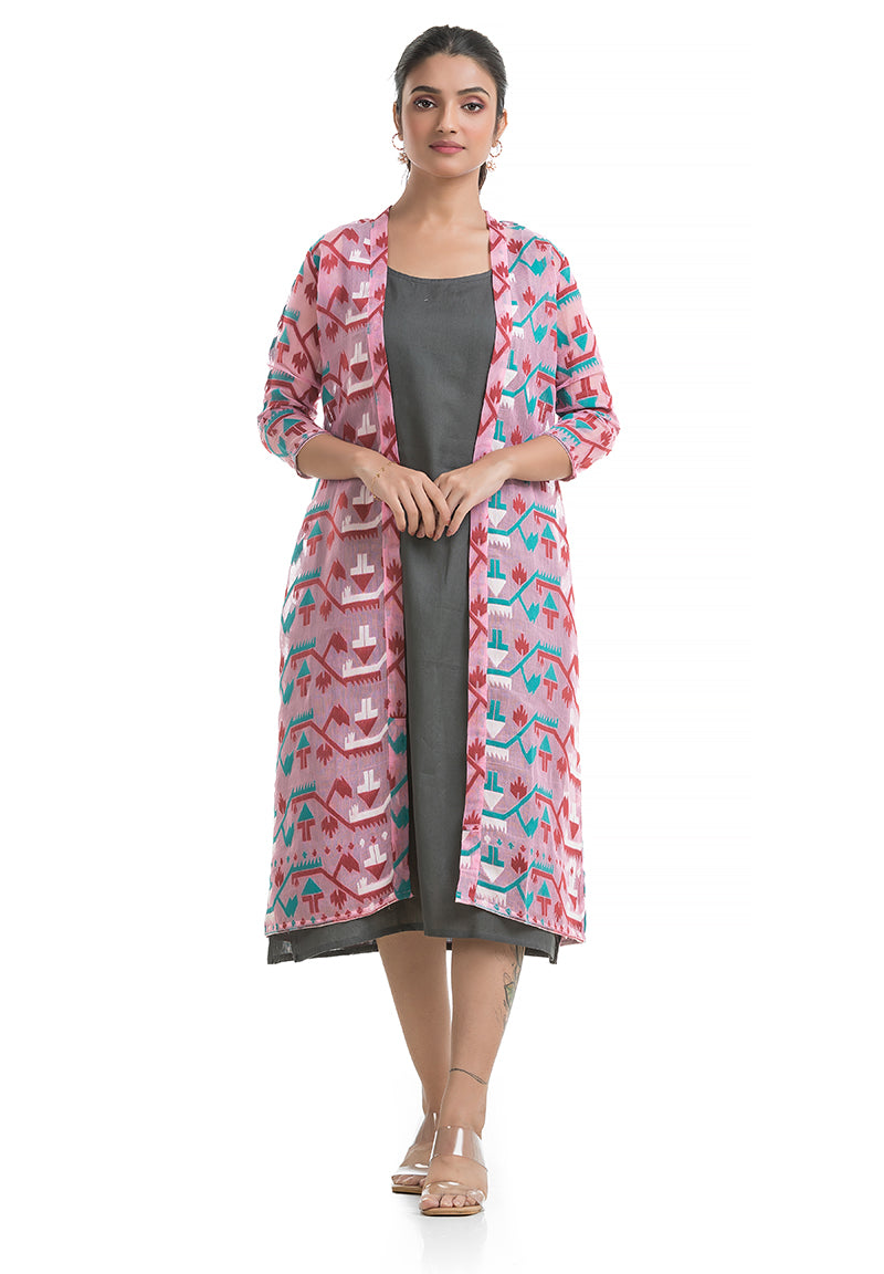 Jamdani Jacket Dress