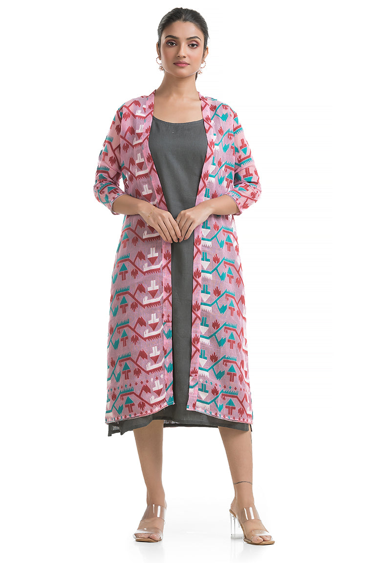 Jamdani Jacket Dress