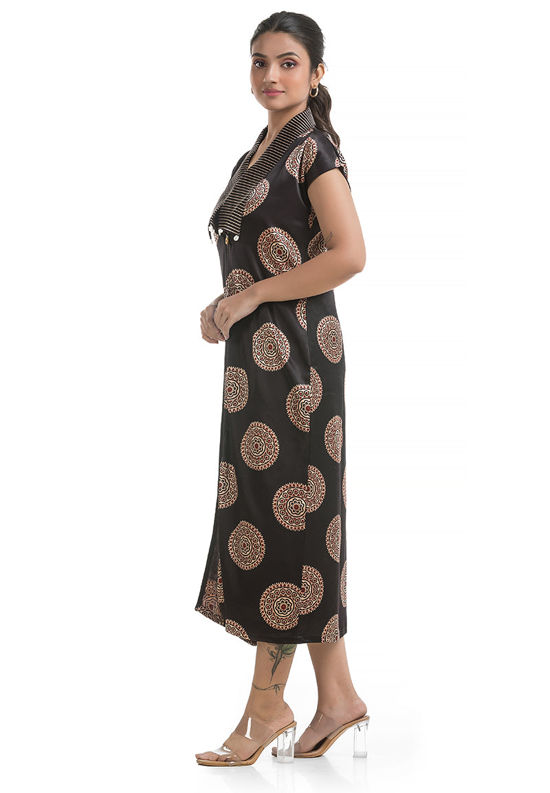 Women's Black Silk Shrug