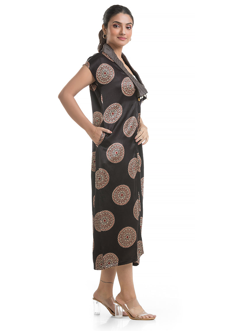 Women's Black Silk Shrug