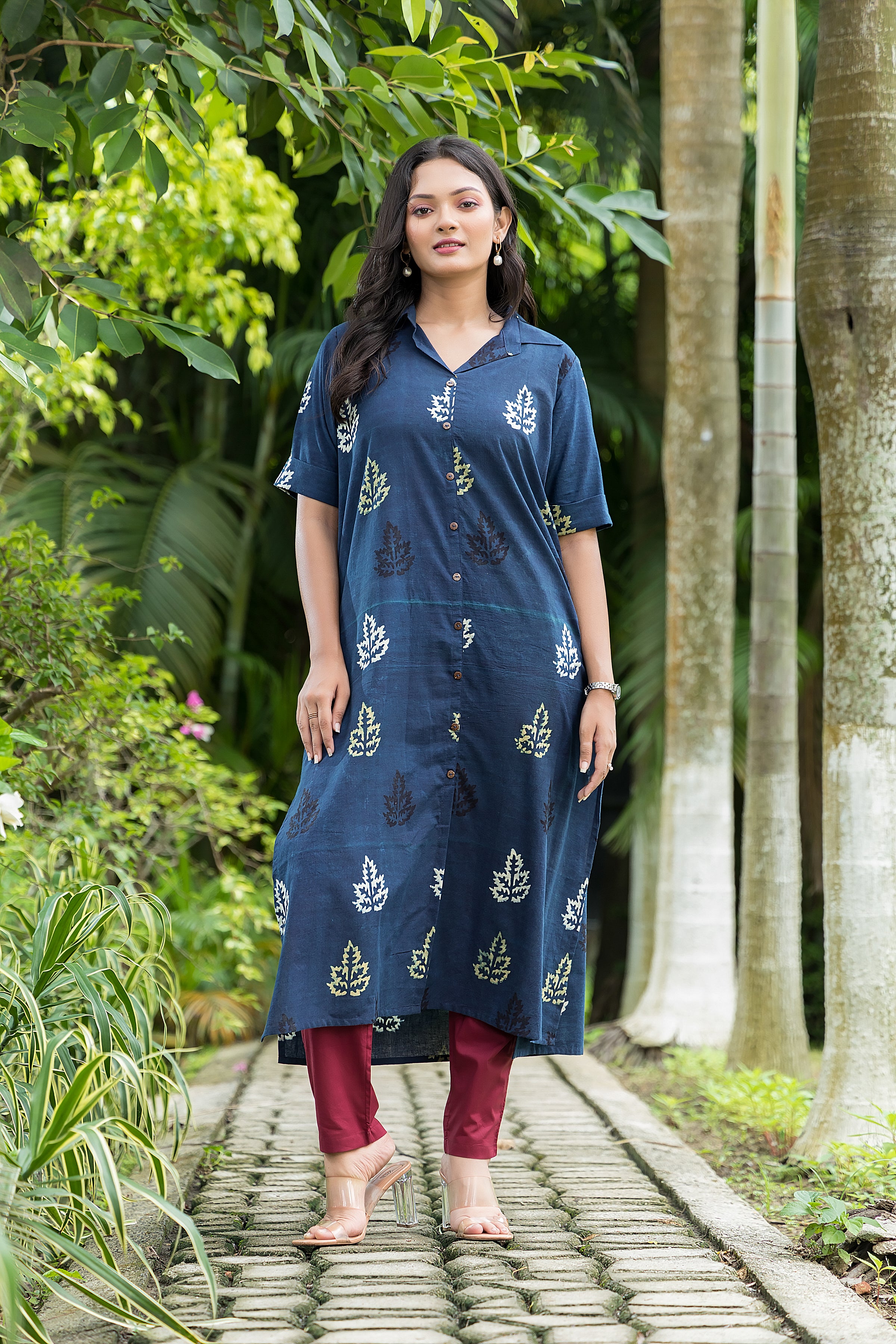 Indigo Blue Cotton Kurta