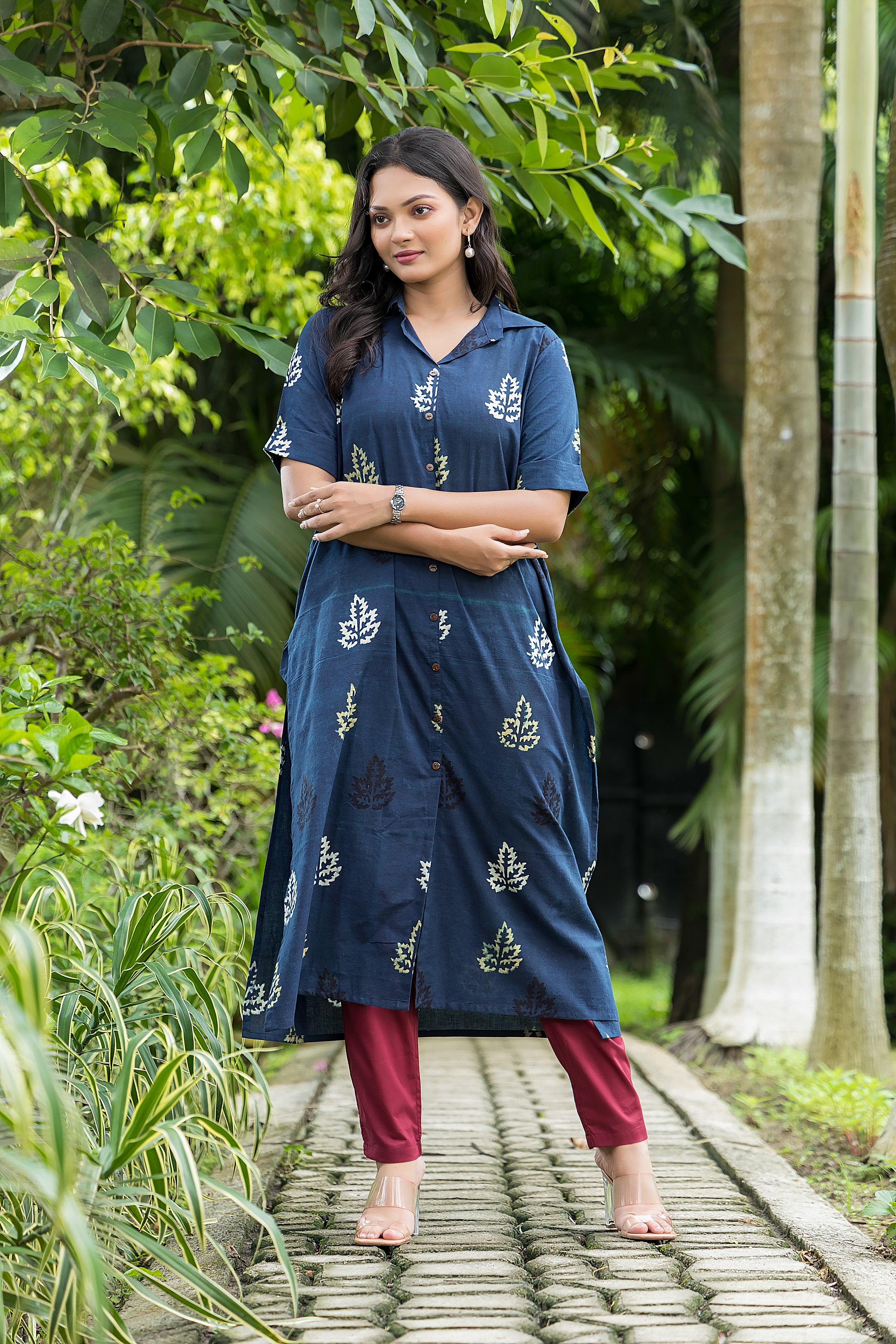 Indigo Blue Cotton Kurta