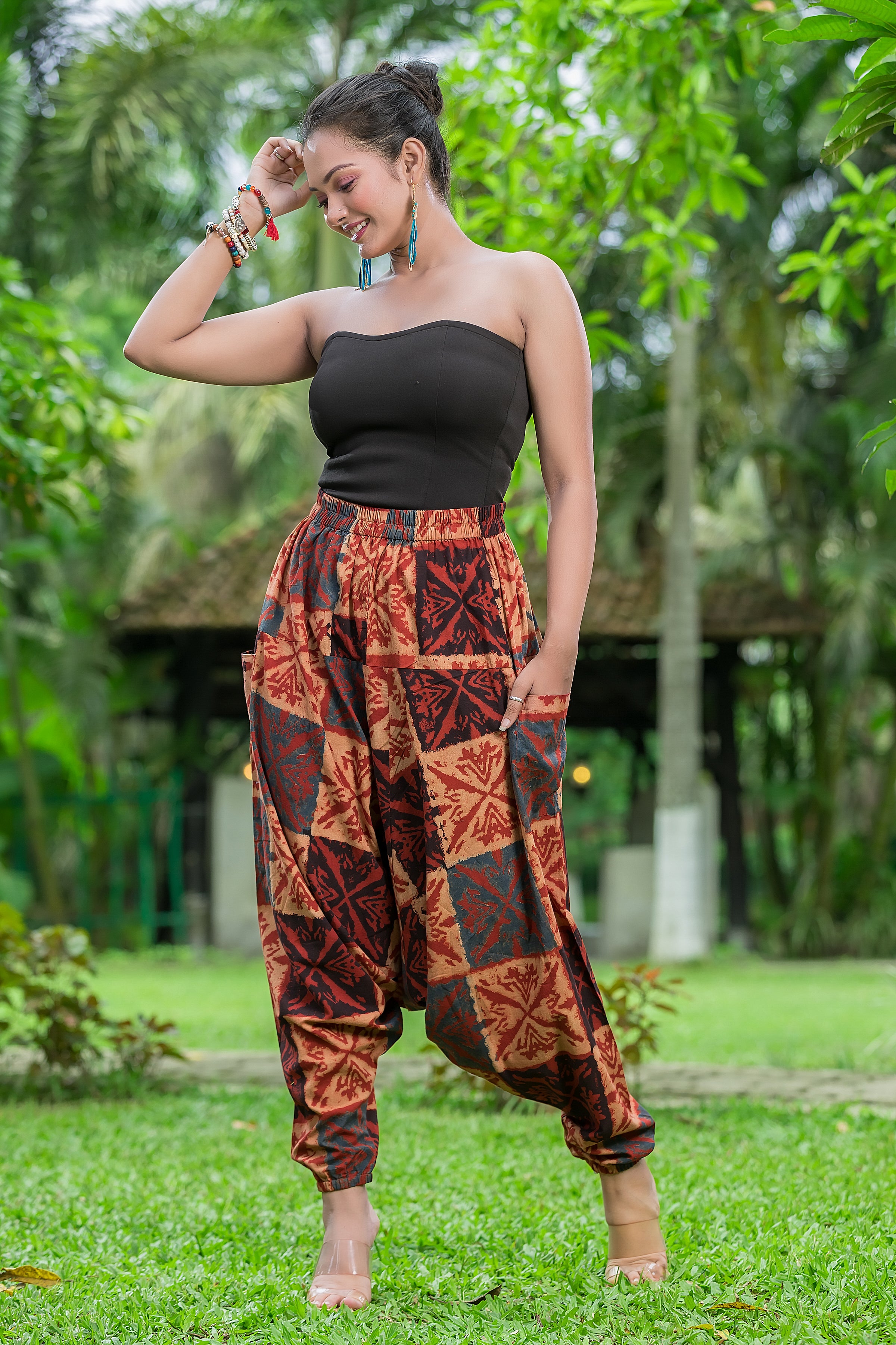 Women's Handblock Printed Cotton Hurem Pant
