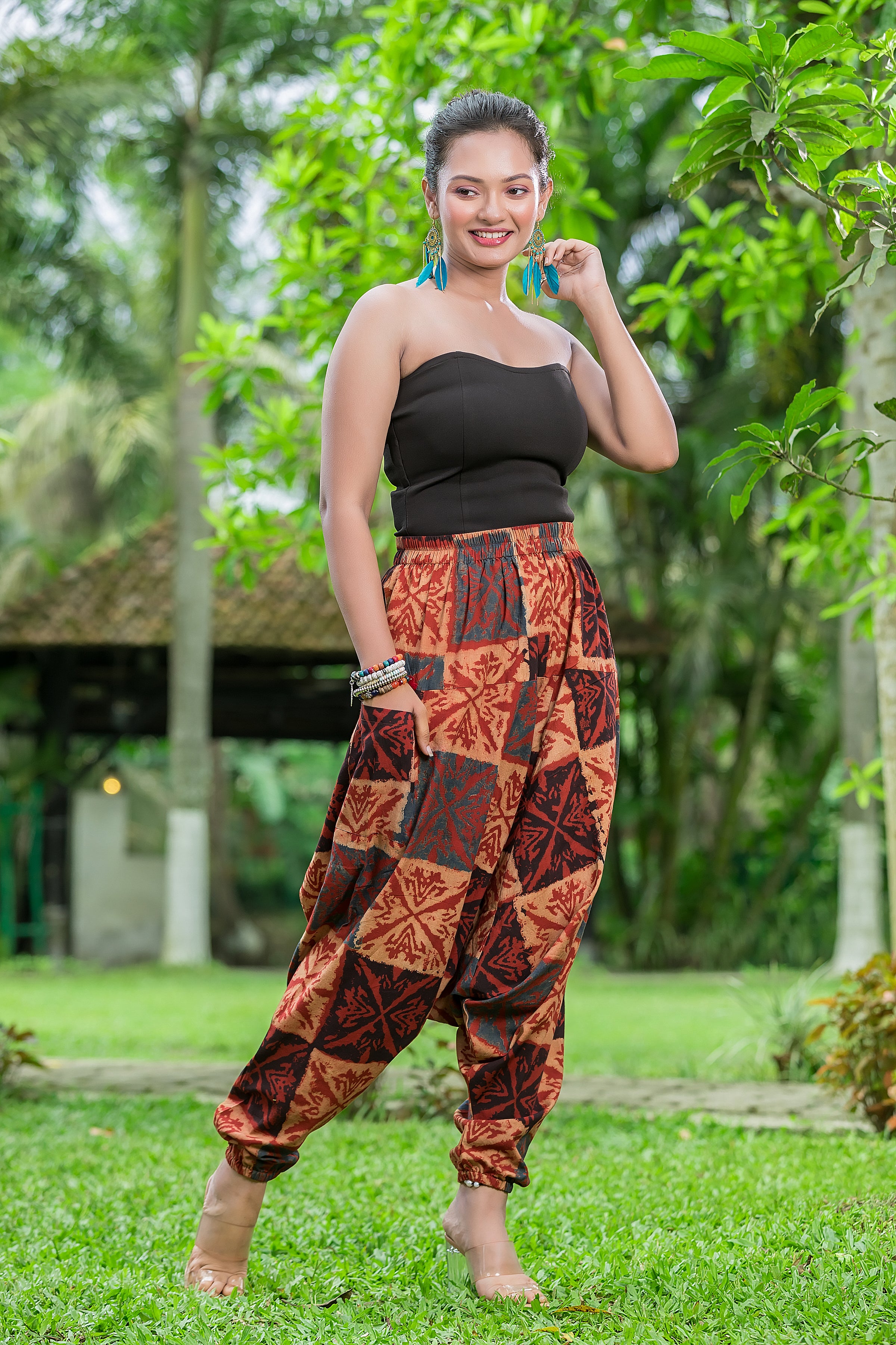 Women's Handblock Printed Cotton Hurem Pant