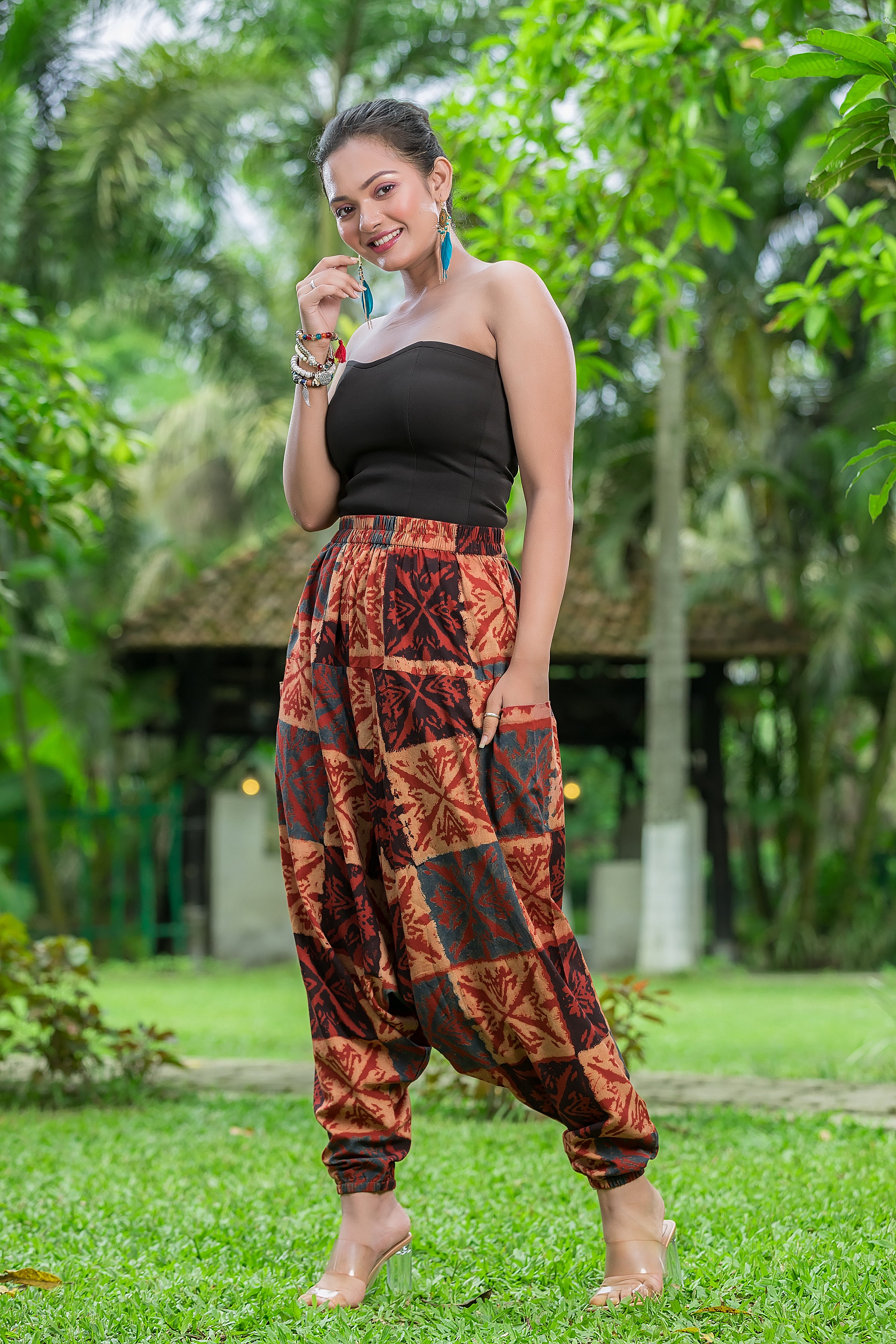 Women's Handblock Printed Cotton Hurem Pant