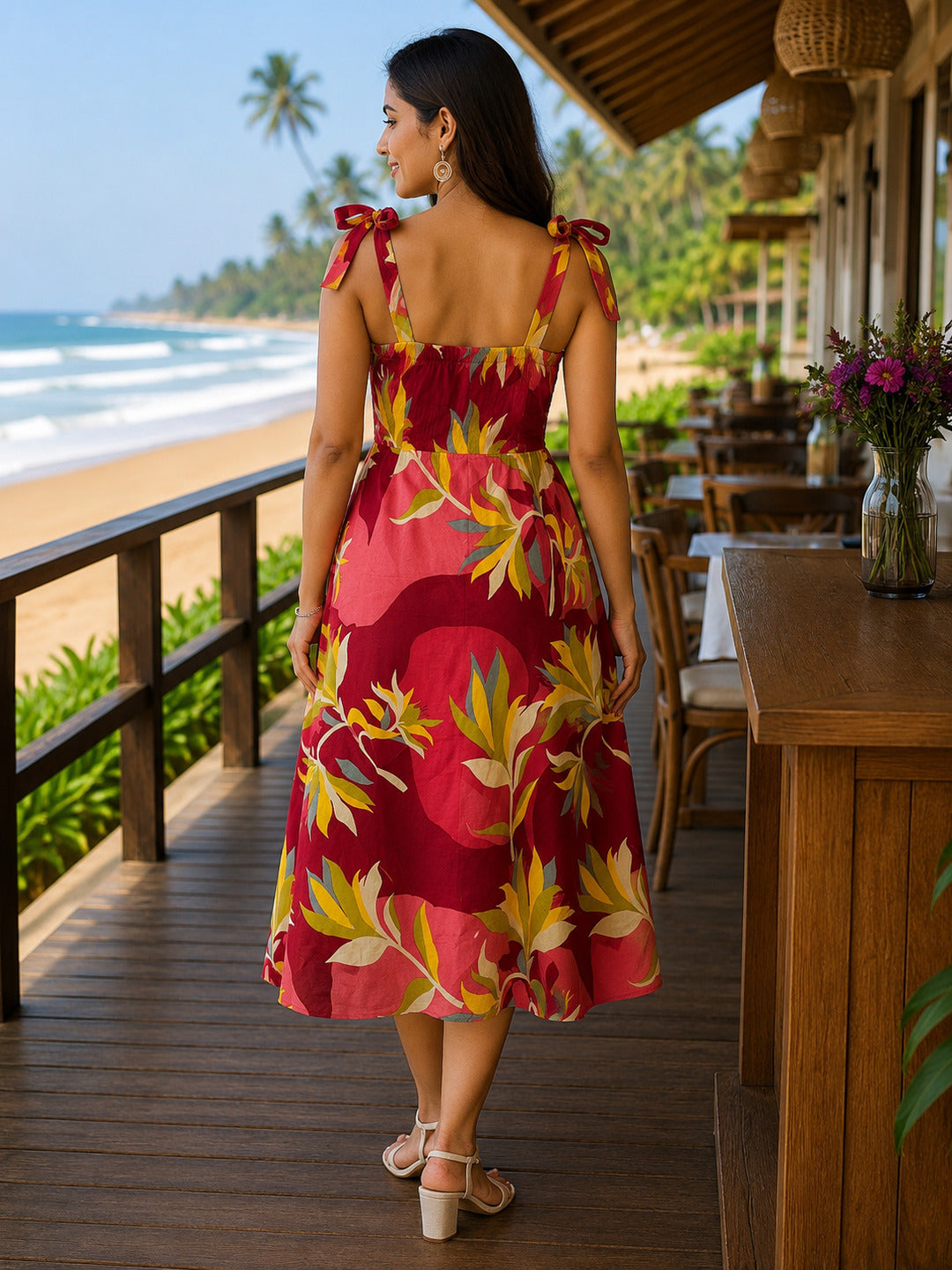 Crazy Needle Red Party Dress